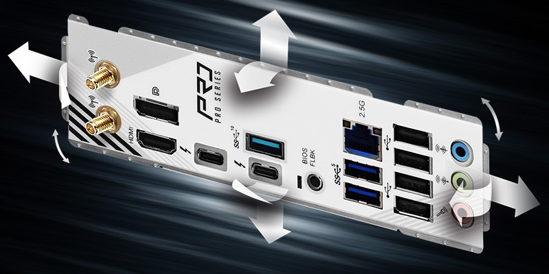 Flexible Integrated I/O Shield